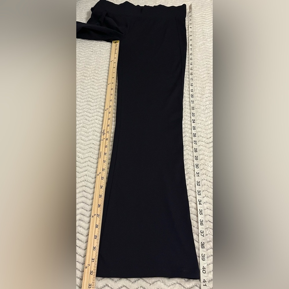 Puma USP Black Flare Leg Mid Rise Yoga Activewear Pull On Stretch Pants Sz M - Picture 8 of 8